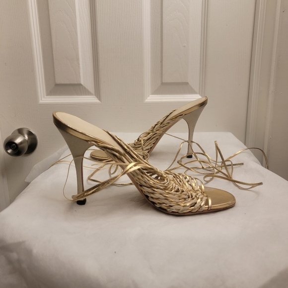 Gucci wrap ankle heel women shoe size 8 - Picture 2 of 16